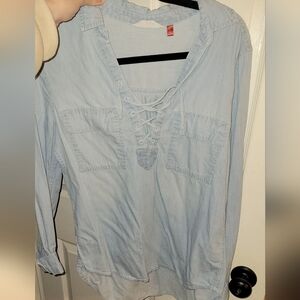 Blue jean shirt